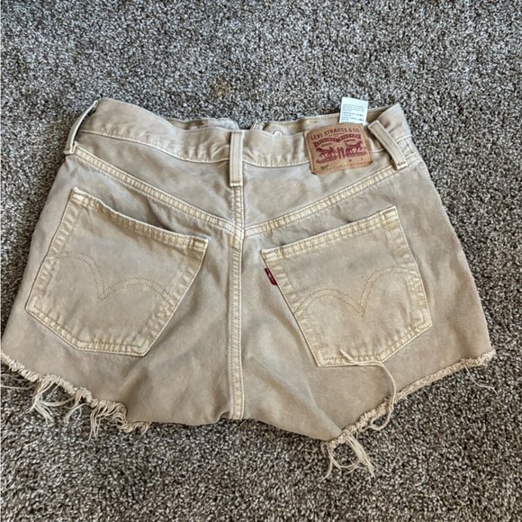 Levi's Beige Jean Shorts for Women - Picture 1 of 2